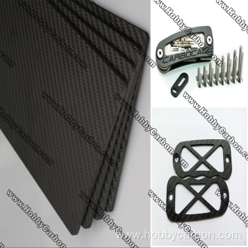 CNC 3k twill matte carbon fiber sheet cutting